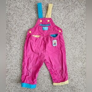 Vintage Oshkosh Pink Colorblock Overalls